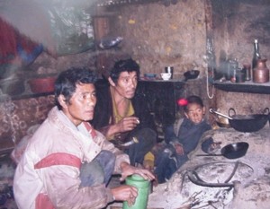 Nepalese family whom we convinced to send their children to school. Photo courtesy of BRS
